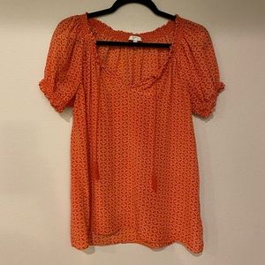 Joie Masha Silk Peasant Blouse size Small